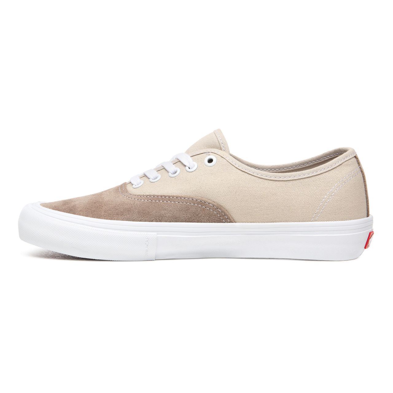 Vans Authentic Pro Beige Classic Mens Womens - Rainy Day/White VN0A3479W5K Shoes