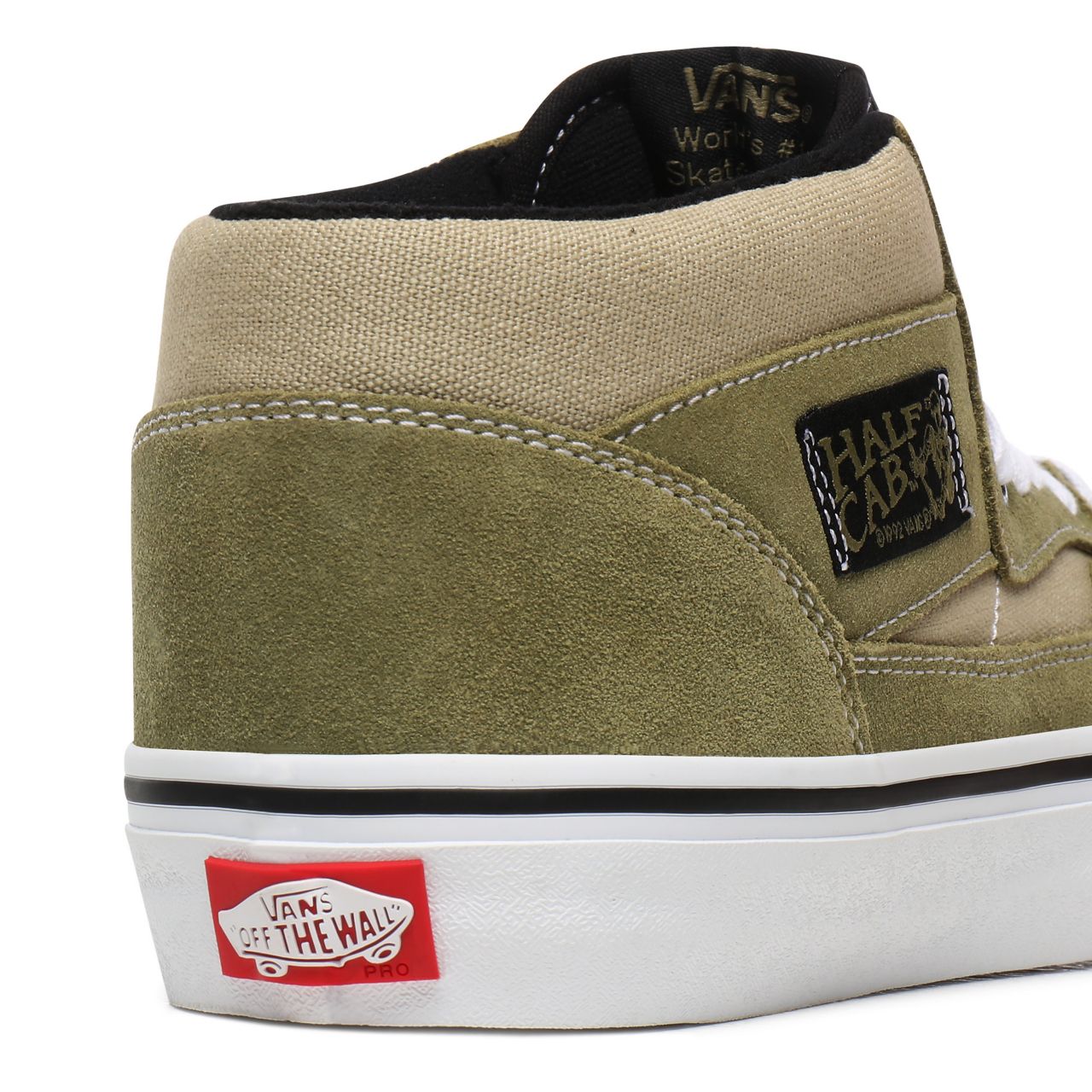 Vans Half Cab Pro Green Classic Mens Womens - Lizard/Eucalyptus VN0A38CPW70 Shoes