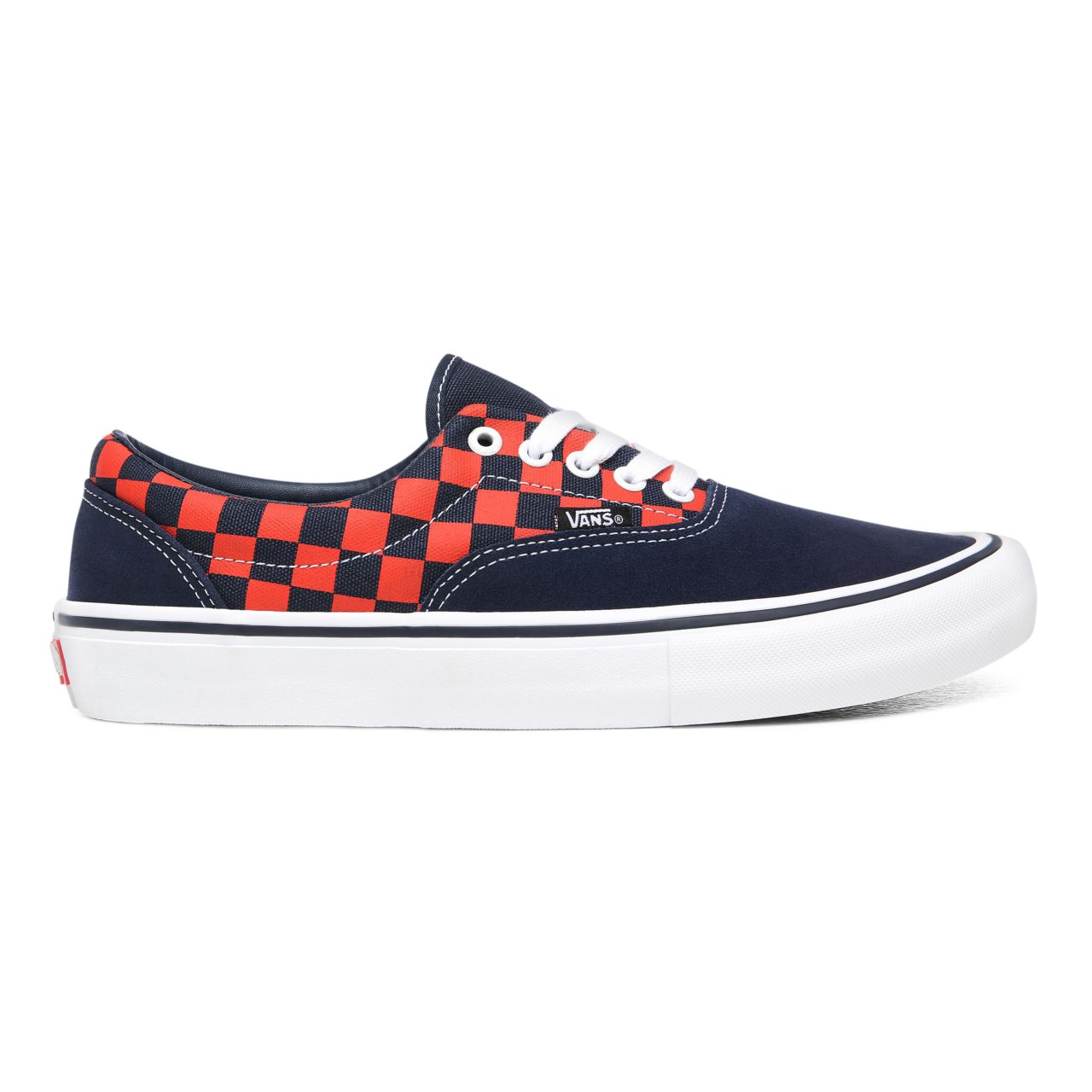 Vans Checkerboard Era Pro Orange Classic Mens Womens - (Checkerboard) Navy/Orange VN000VFBW7E Shoes