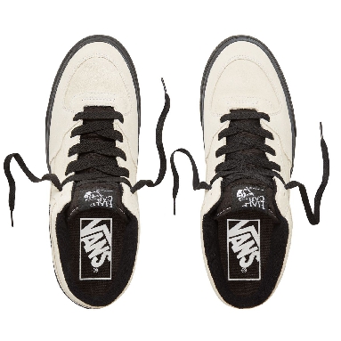 Vans Suede Black Outsole Half Cab Classic Mens Womens - (Black Outsole) Classic White/Black VA348EU8T Shoes