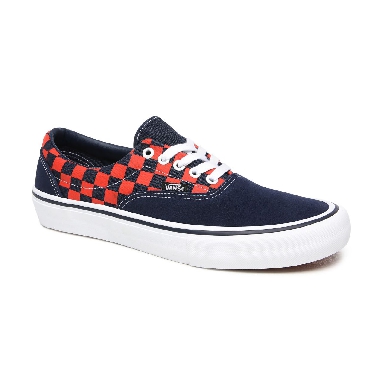 Vans Checkerboard Era Pro Orange Classic Mens Womens - (Checkerboard) Navy/Orange VN000VFBW7E Shoes