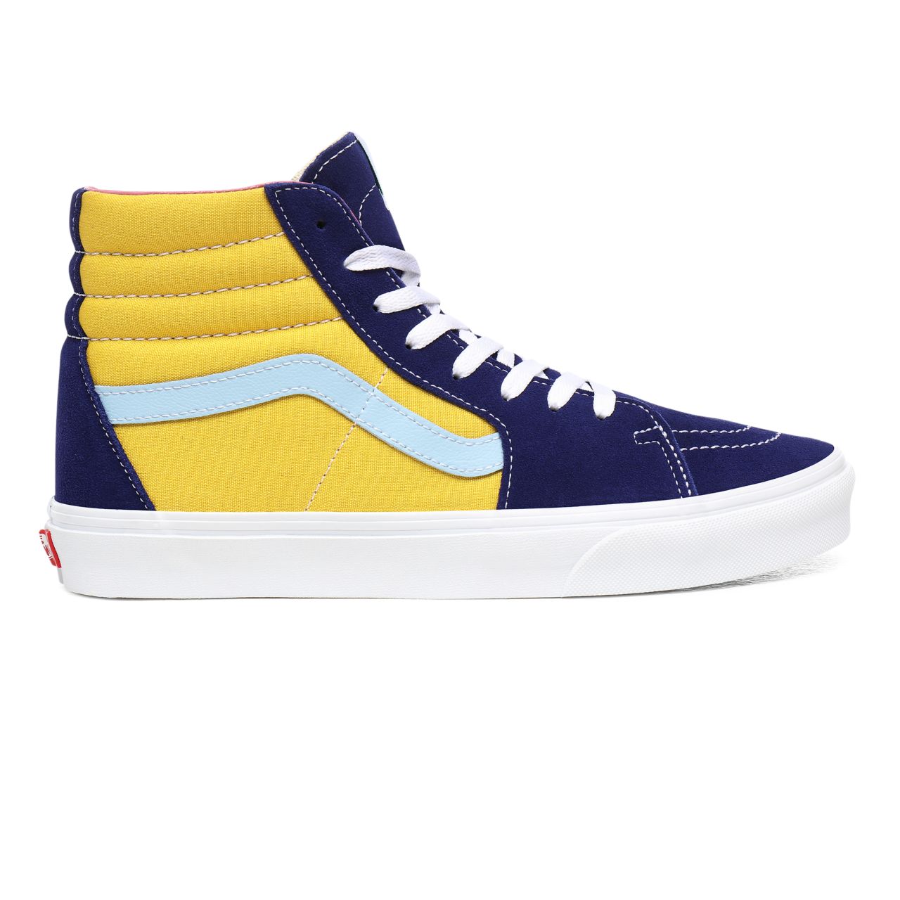 Vans Sunshine Sk8-Hi Multicolour Classic Mens Womens - (Sunshine) Multi/True White VN0A4U3CWNY Shoes