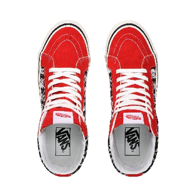 Vans Anaheim Factory Sk8-Hi 38 DX Red Classic Mens Womens - (Anaheim Factory) Og Skulls/Og Red/Og Black VN0A38GFX7Z Shoes