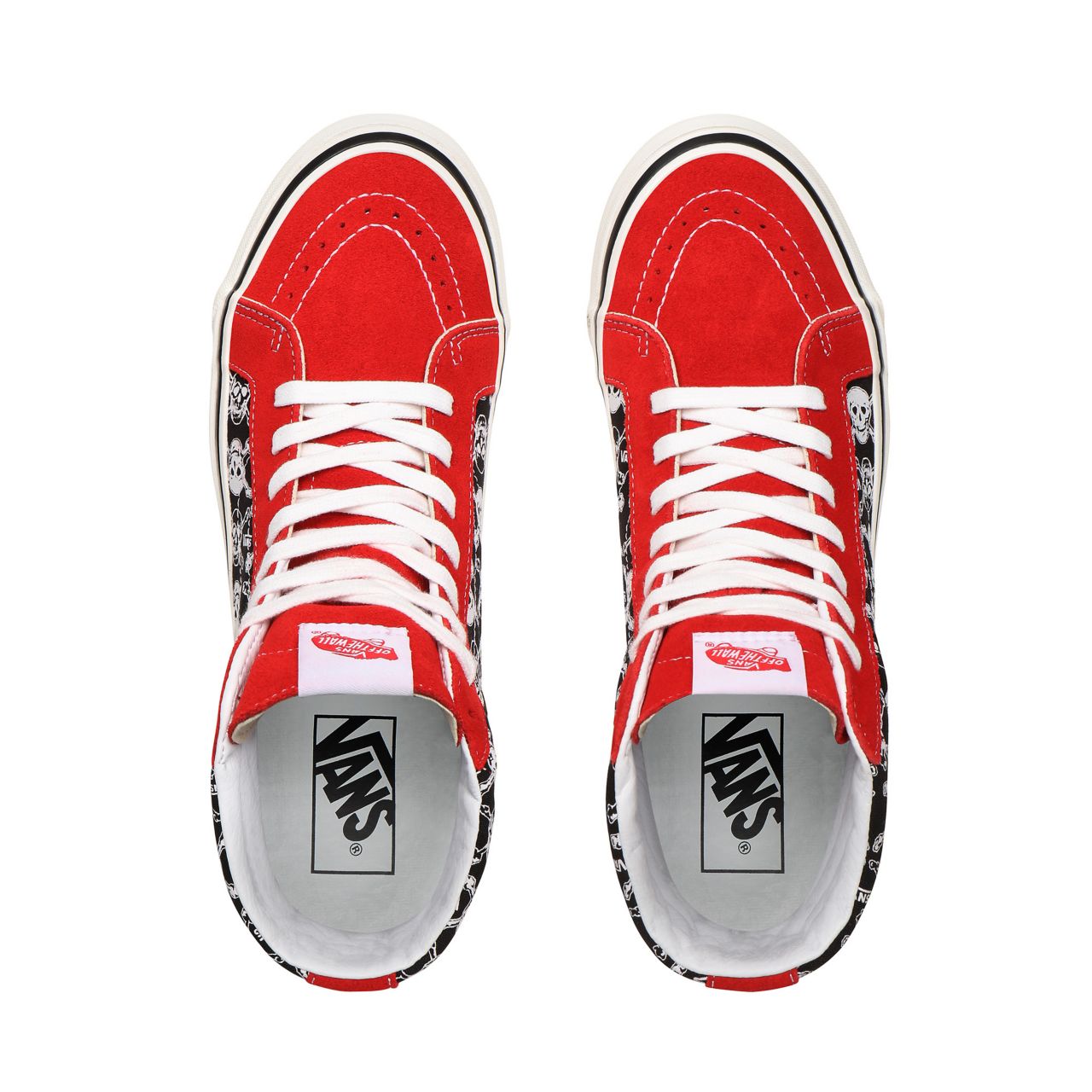 Vans Anaheim Factory Sk8-Hi 38 DX Red Classic Mens Womens - (Anaheim Factory) Og Skulls/Og Red/Og Black VN0A38GFX7Z Shoes