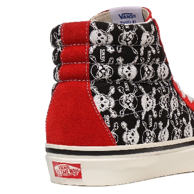 Vans Anaheim Factory Sk8-Hi 38 DX Red Classic Mens Womens - (Anaheim Factory) Og Skulls/Og Red/Og Black VN0A38GFX7Z Shoes