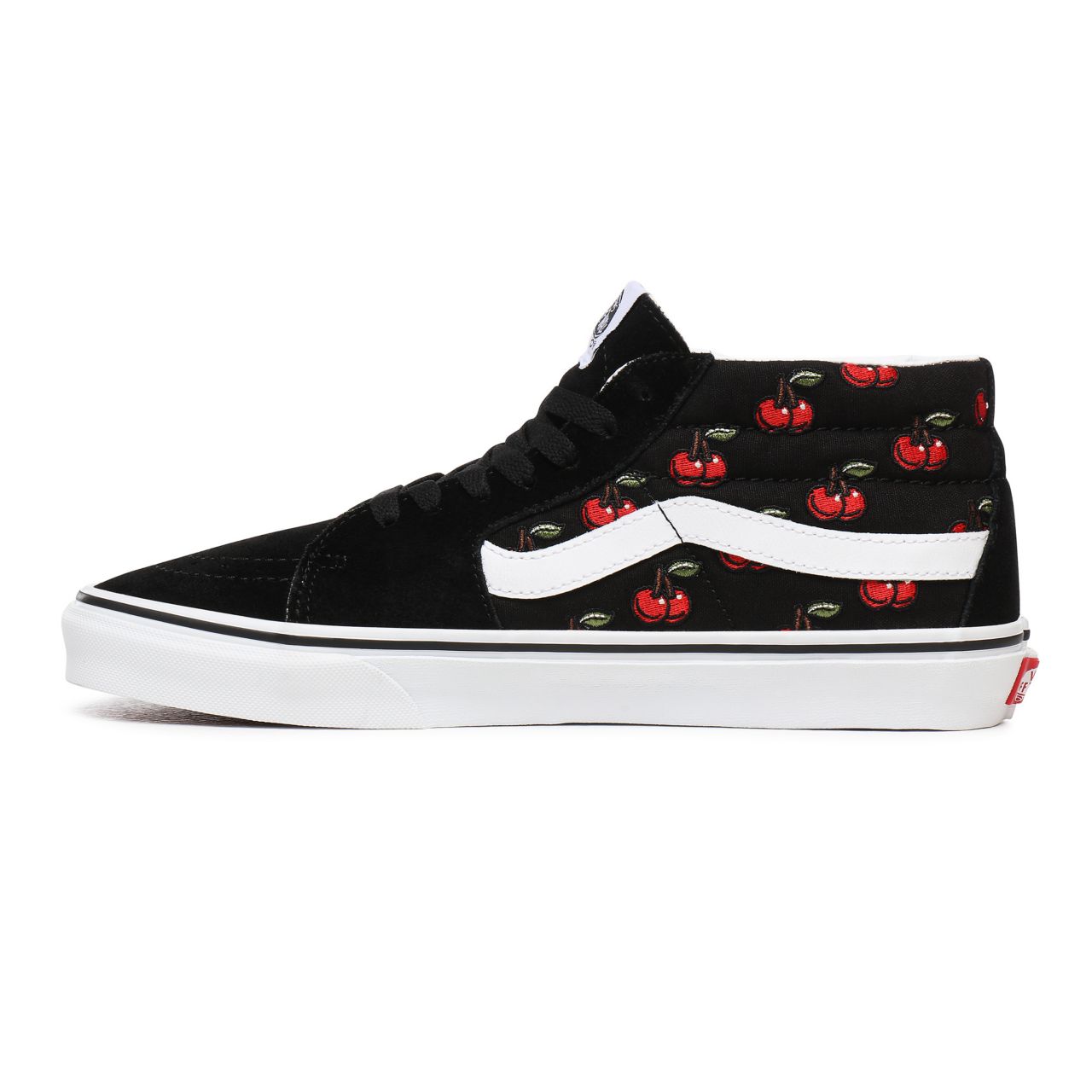 Vans Cherries Sk8-Mid Black Classic Mens Womens - (Cherries) Black VN0A3WM3L6M Shoes