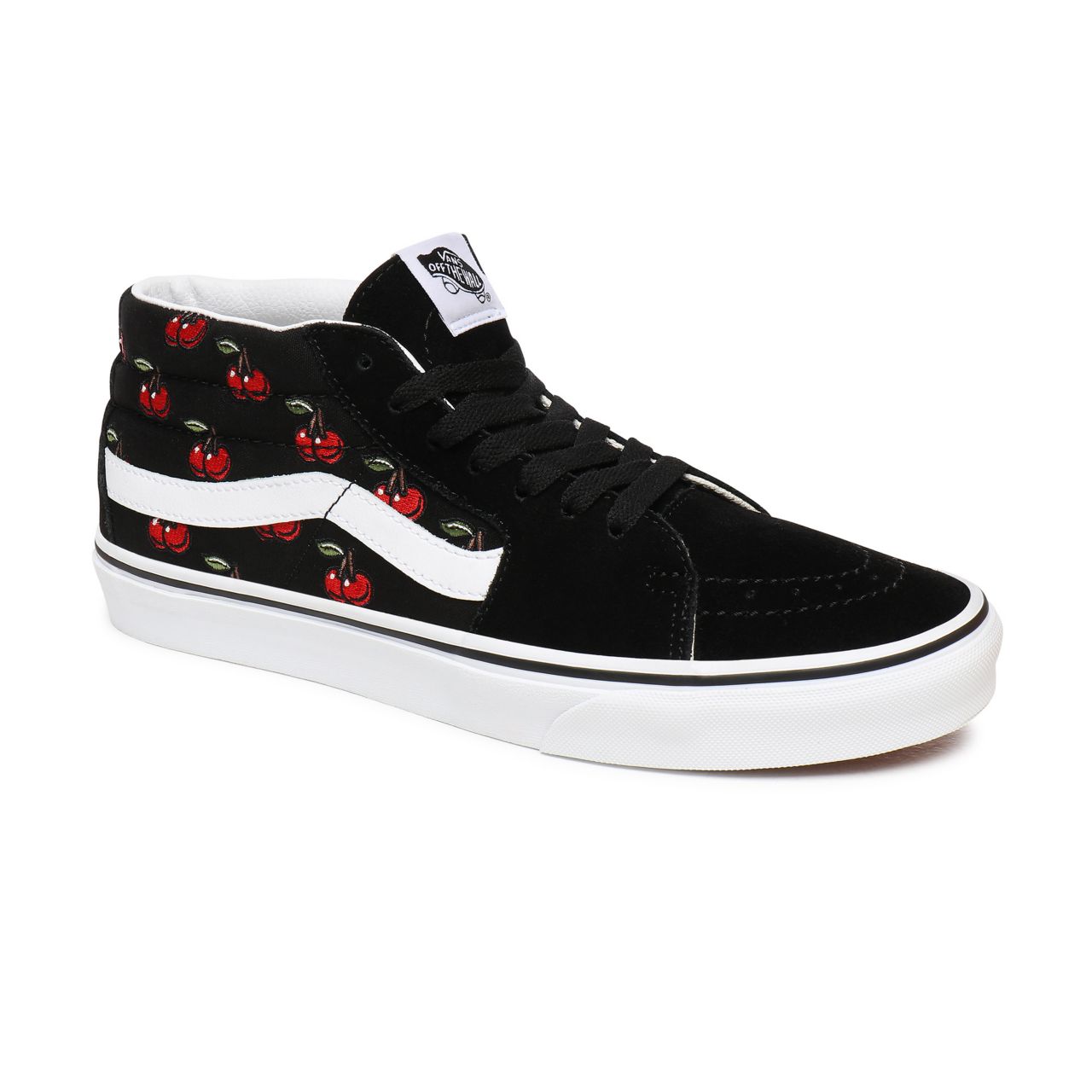 Vans Cherries Sk8-Mid Black Classic Mens Womens - (Cherries) Black VN0A3WM3L6M Shoes