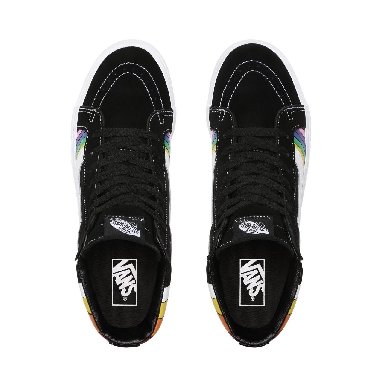 Vans Refract Sk8-Hi Reissue Multicolour Classic Mens Womens - (Refract) Black/True White/Multi VN0A4U3DWN7 Shoes