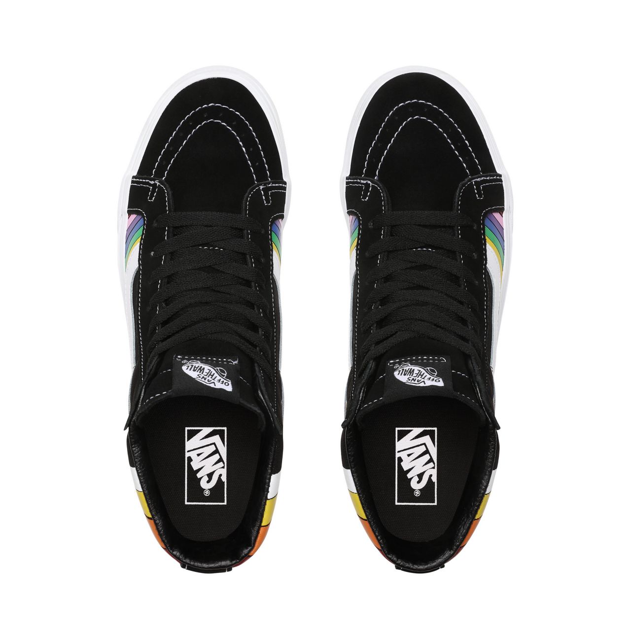 Vans Refract Sk8-Hi Reissue Multicolour Classic Mens Womens - (Refract) Black/True White/Multi VN0A4U3DWN7 Shoes