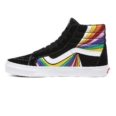 Vans Refract Sk8-Hi Reissue Multicolour Classic Mens Womens - (Refract) Black/True White/Multi VN0A4U3DWN7 Shoes