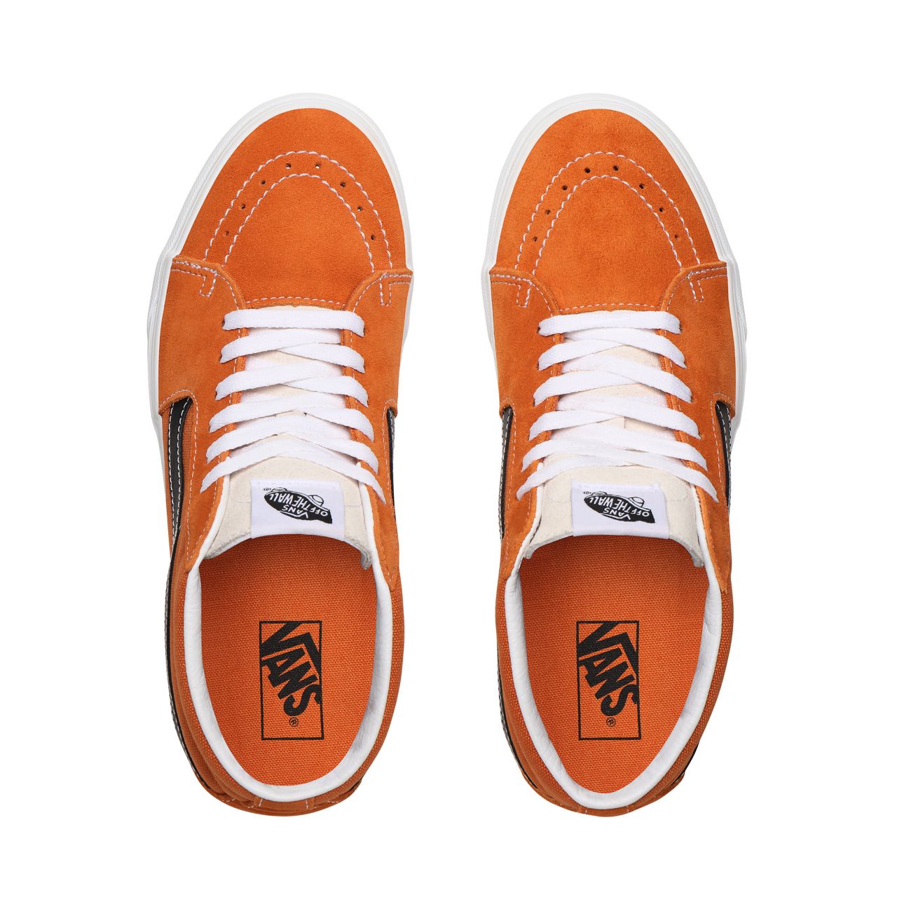 Vans Retro Sport Sk8-Mid Orange Classic Mens Womens - (Retro Sport) Apricot Buff/True White VN0A3WM3WZ5 Shoes