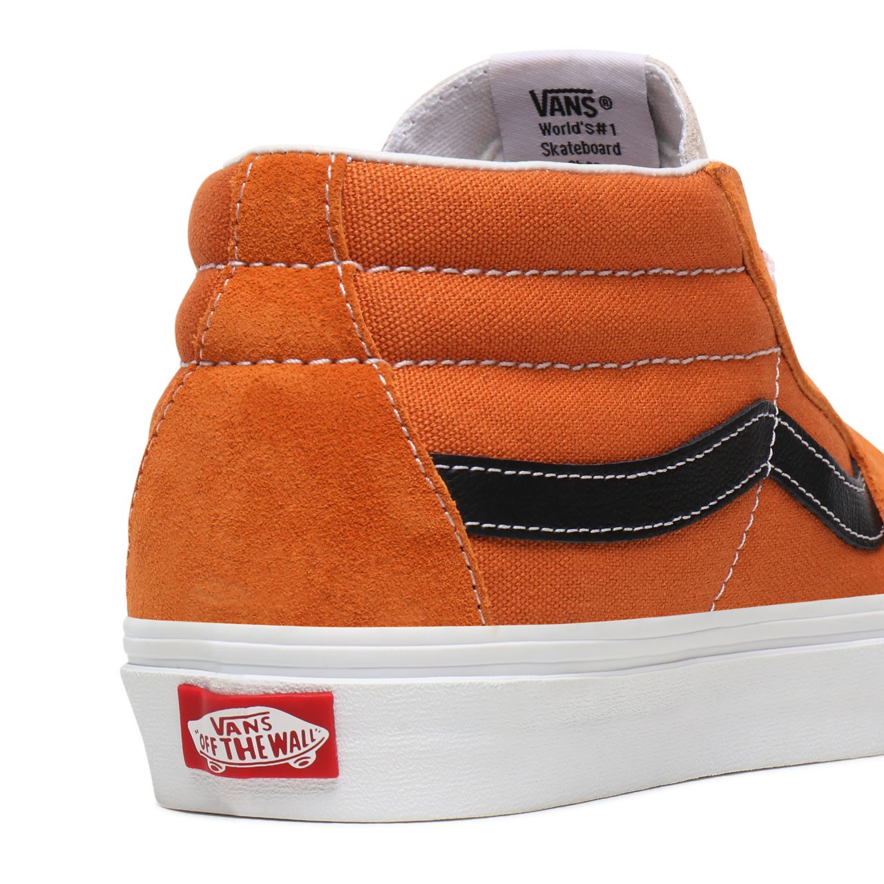 Vans Retro Sport Sk8-Mid Orange Classic Mens Womens - (Retro Sport) Apricot Buff/True White VN0A3WM3WZ5 Shoes