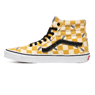 Vans Big Check Sk8-Hi Yellow Classic Mens Womens - (Big Check) Yolk Yellow/True White VN0A4U3CWYT Shoes