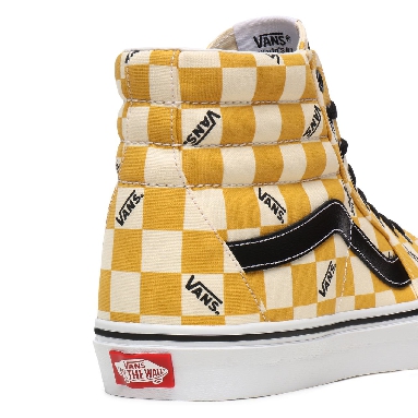 Vans Big Check Sk8-Hi Yellow Classic Mens Womens - (Big Check) Yolk Yellow/True White VN0A4U3CWYT Shoes