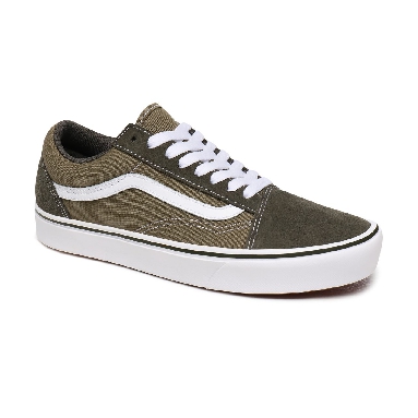 Vans Suede and Textile ComfyCush Old Skool Green Classic Mens Womens - (Suede/Textile) Grape Lead/Lizard VN0A3WMAWX3 Shoes