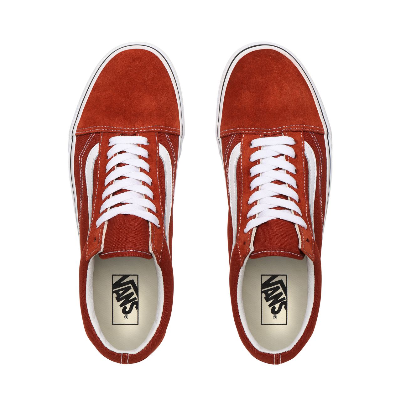 Vans Old Skool Red Classic Mens Womens - Picante/True White VN0A4U3BWK8 Shoes