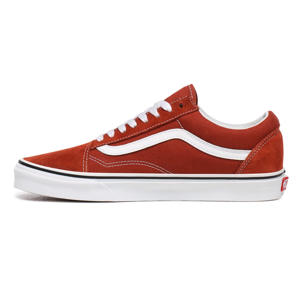 Vans Old Skool Red Classic Mens Womens - Picante/True White VN0A4U3BWK8 Shoes