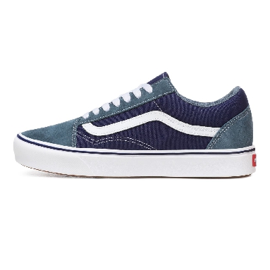 Vans Suede and Textile ComfyCush Old Skool Blue Classic Mens Womens - (Suede/Textile) Blue Mirage/Blue Print VN0A3WMAWX0 Shoes