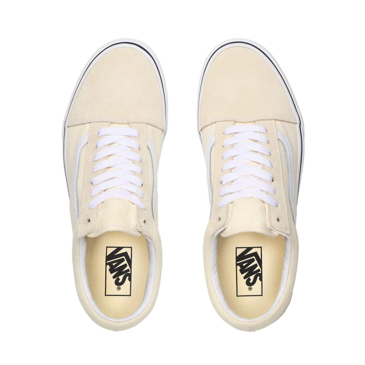 Vans Old Skool White Classic Mens Womens - Classic White/True White VN0A4U3BFRL Shoes