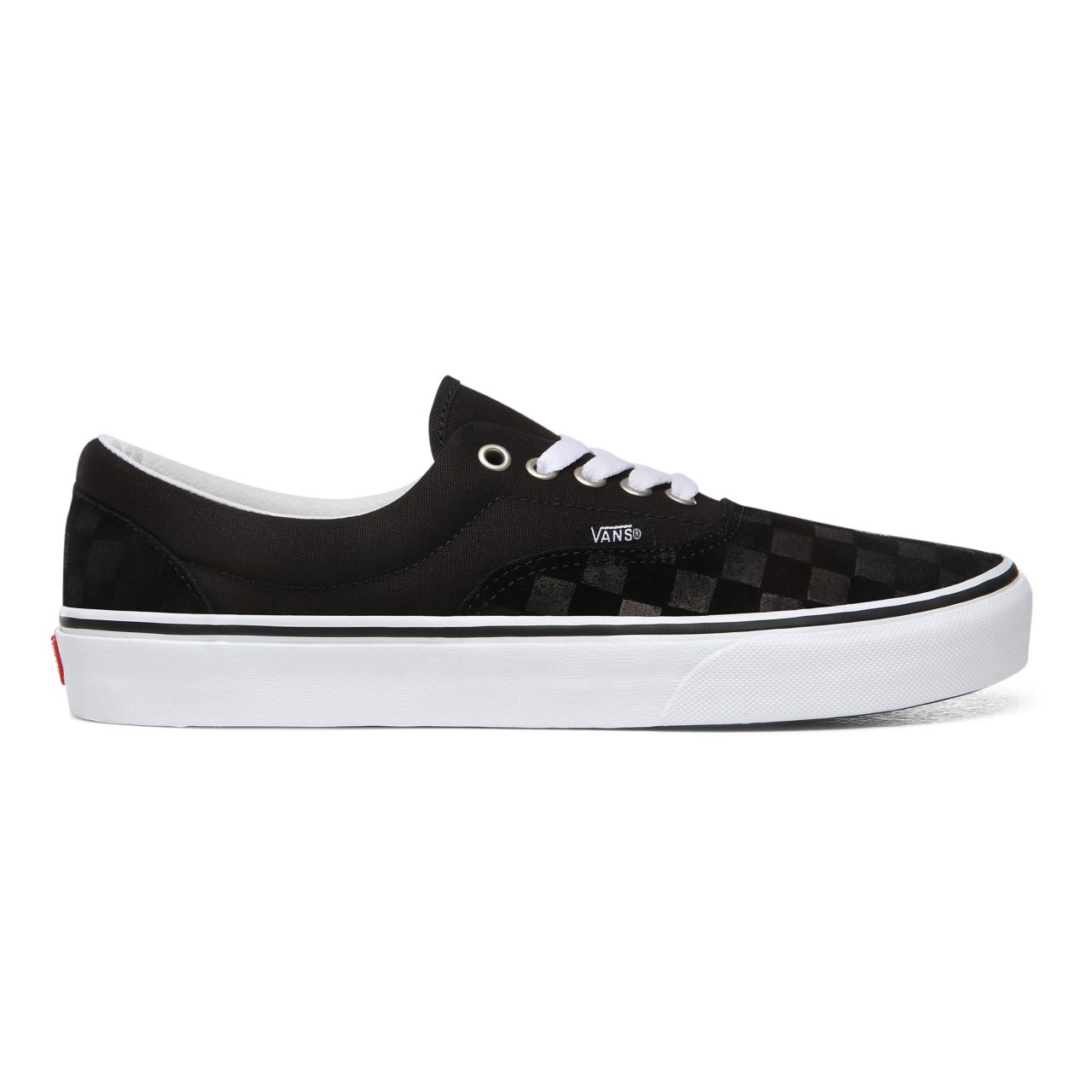 Vans Deboss Checkerboard Era Black Classic Mens Womens - (Deboss Checkerboard) Black/True White VN0A4U39WYU Shoes