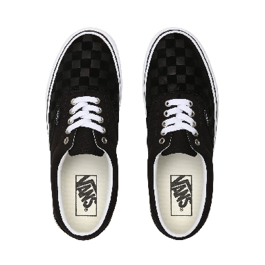 Vans Deboss Checkerboard Era Black Classic Mens Womens - (Deboss Checkerboard) Black/True White VN0A4U39WYU Shoes