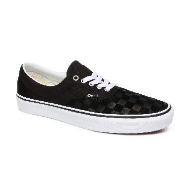 Vans Deboss Checkerboard Era Black Classic Mens Womens - (Deboss Checkerboard) Black/True White VN0A4U39WYU Shoes