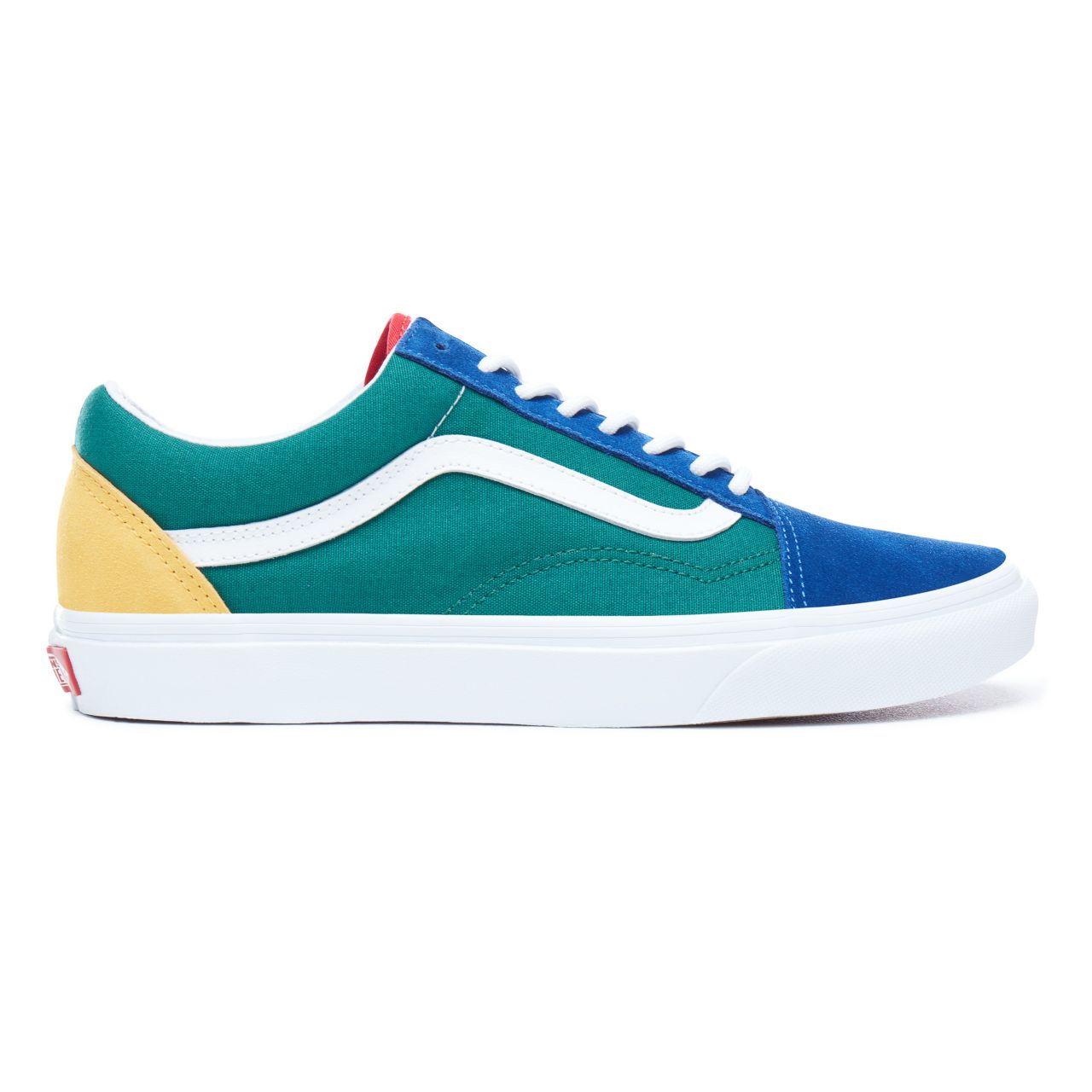 Vans Yacht Club Old Skool Multicolour Classic Mens Womens - (Vans Yacht Club) Blue/Green/Yellow VN0A38G1R1Q Shoes