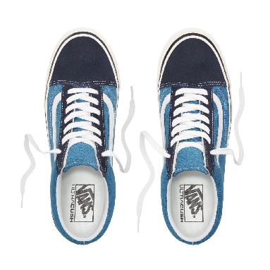 Vans Anaheim Factory Old Skool 36 DX Blue Classic Mens Womens - (Anaheim Factory) Og Navy/Og Stv Navy VN0A38G2SU0 Shoes