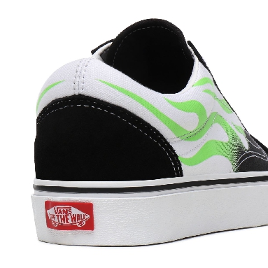 Vans Flame Old Skool Black Classic Mens Womens - (Flame) Black/True White VN0A4U3BXEY Shoes