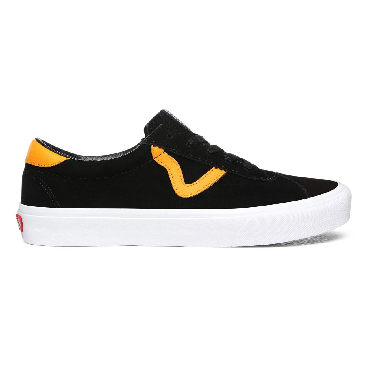 Vans Sport Black Classic Mens Womens - Black/Cadmium Yellow VN0A4BU6XW2 Shoes