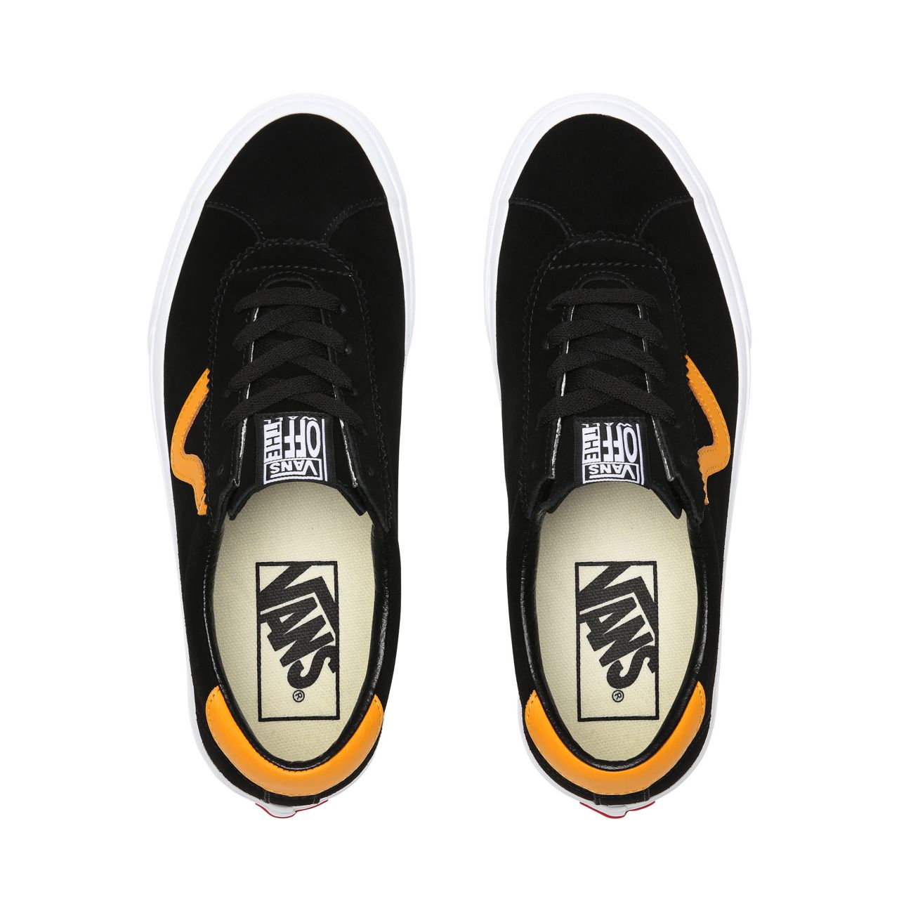 Vans Sport Black Classic Mens Womens - Black/Cadmium Yellow VN0A4BU6XW2 Shoes