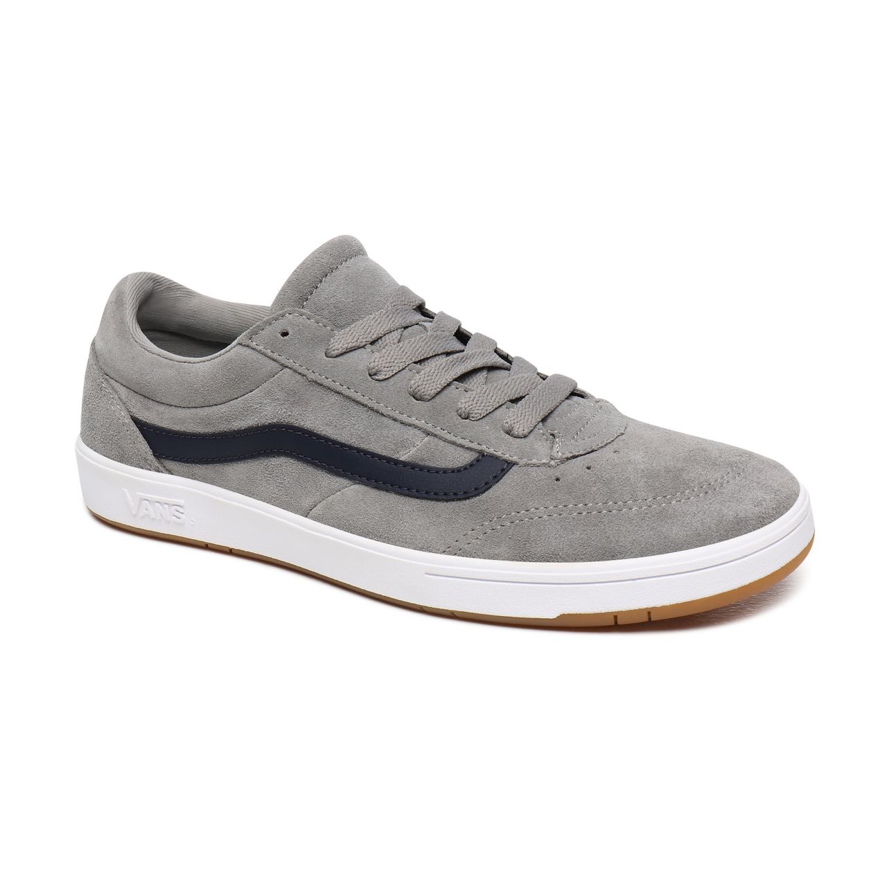 Vans Vintage Sport Cruze ComfyCush Grey Classic Mens Womens - (Vintage Sport) Drizzle/Parisian Night VN0A3WLZWYN Shoes