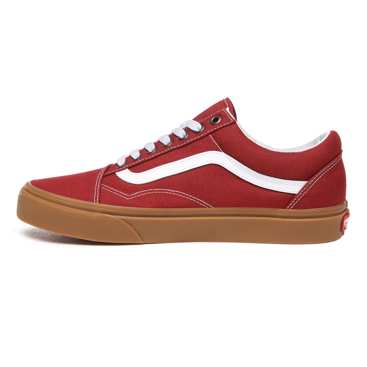 Vans Gum Old Skool Red Classic Mens Womens - (Gum) Rosewood/True White VN0A4U3BWZ0 Shoes