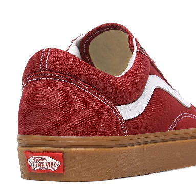 Vans Gum Old Skool Red Classic Mens Womens - (Gum) Rosewood/True White VN0A4U3BWZ0 Shoes