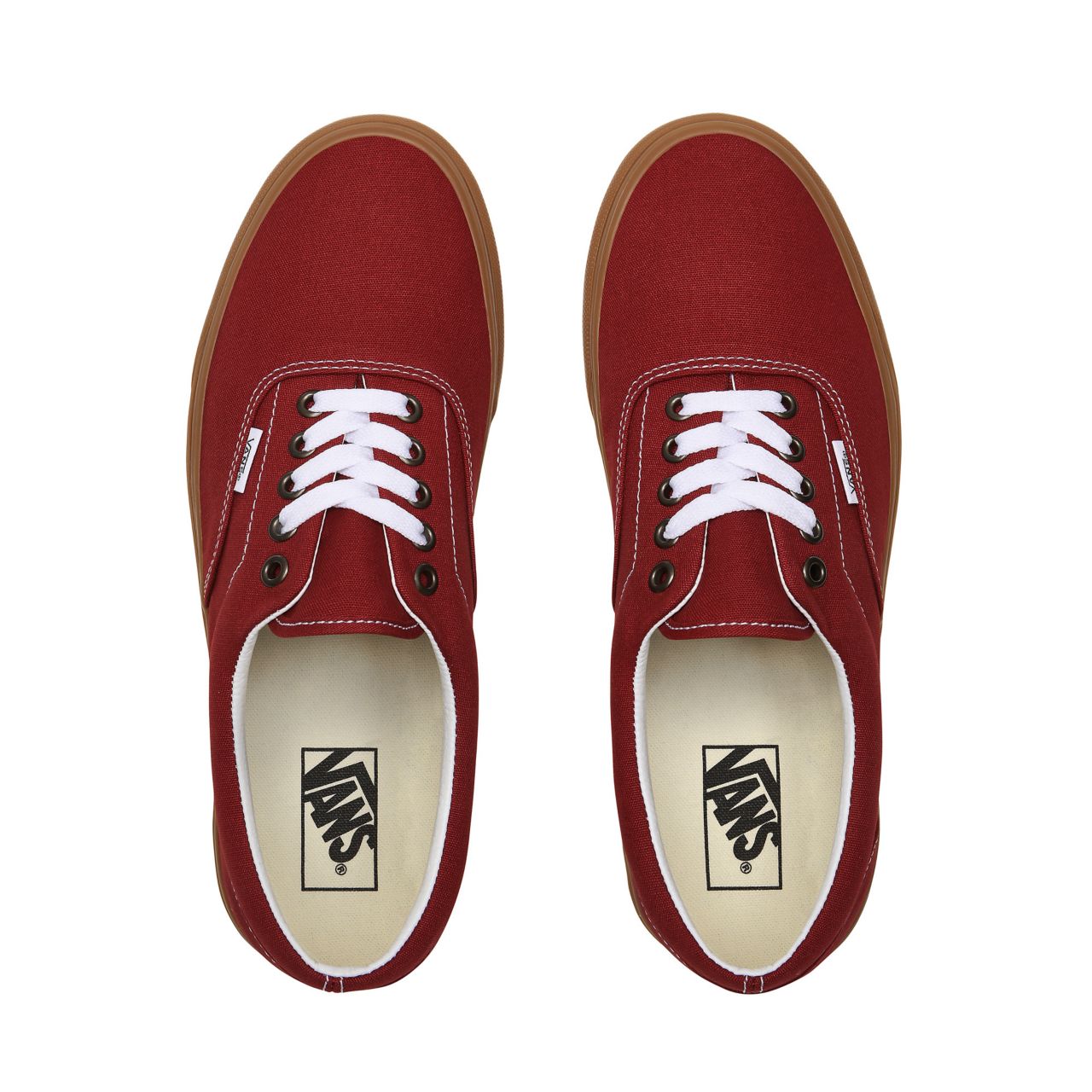 Vans Gum Era Red Classic Mens Womens - (Gum) Rosewood/True White VN0A4U39WZ0 Shoes