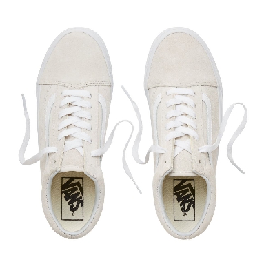 Vans Suede Old Skool Classic Mens Womens - (Pig Suede) Moonbeam/True White VA38G1U5L Shoes