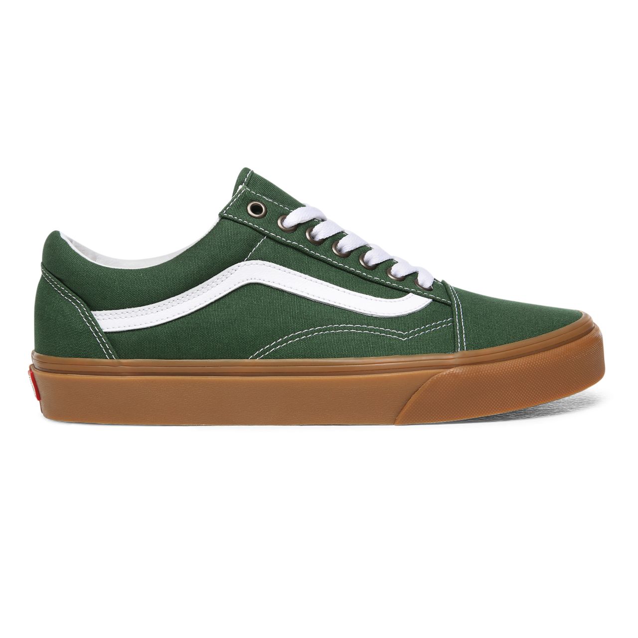 Vans Gum Old Skool Green Classic Mens Womens - (Gum) Greener Pastures/True White VN0A4U3BWYY Shoes