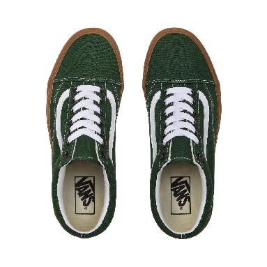 Vans Gum Old Skool Green Classic Mens Womens - (Gum) Greener Pastures/True White VN0A4U3BWYY Shoes