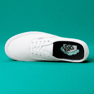 Vans Classic ComfyCush Authentic White Classic Mens Womens - (Classic) True White VN0A3WM7VNG Shoes