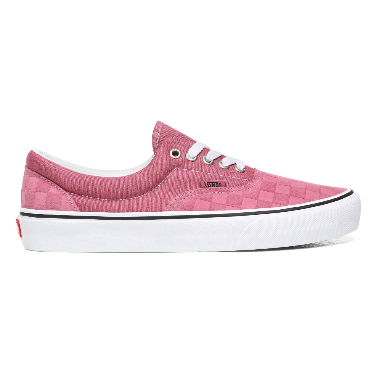 Vans Deboss Checkerboard Era Pink Classic Mens Womens - (Deboss Checkerboard) Heather Rose/True White VN0A4U39WYV Shoes