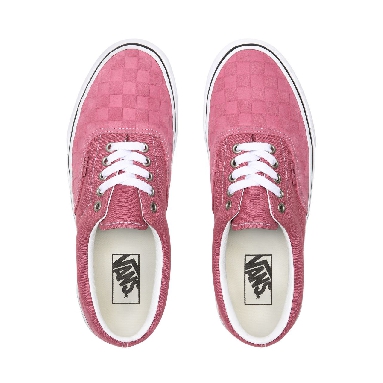 Vans Deboss Checkerboard Era Pink Classic Mens Womens - (Deboss Checkerboard) Heather Rose/True White VN0A4U39WYV Shoes