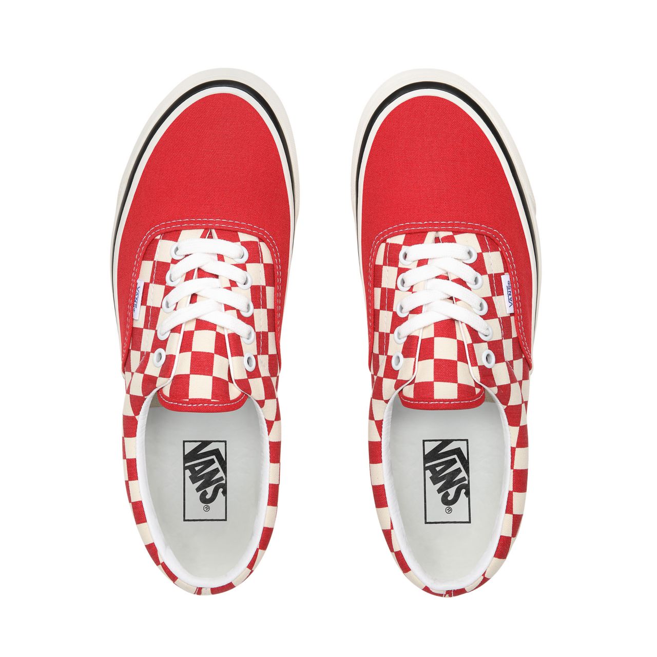 Vans Anaheim Factory Era 95 DX Red Classic Mens Womens - (Anaheim Factory) Og Red/Og White/Check VN0A2RR1X7X Shoes