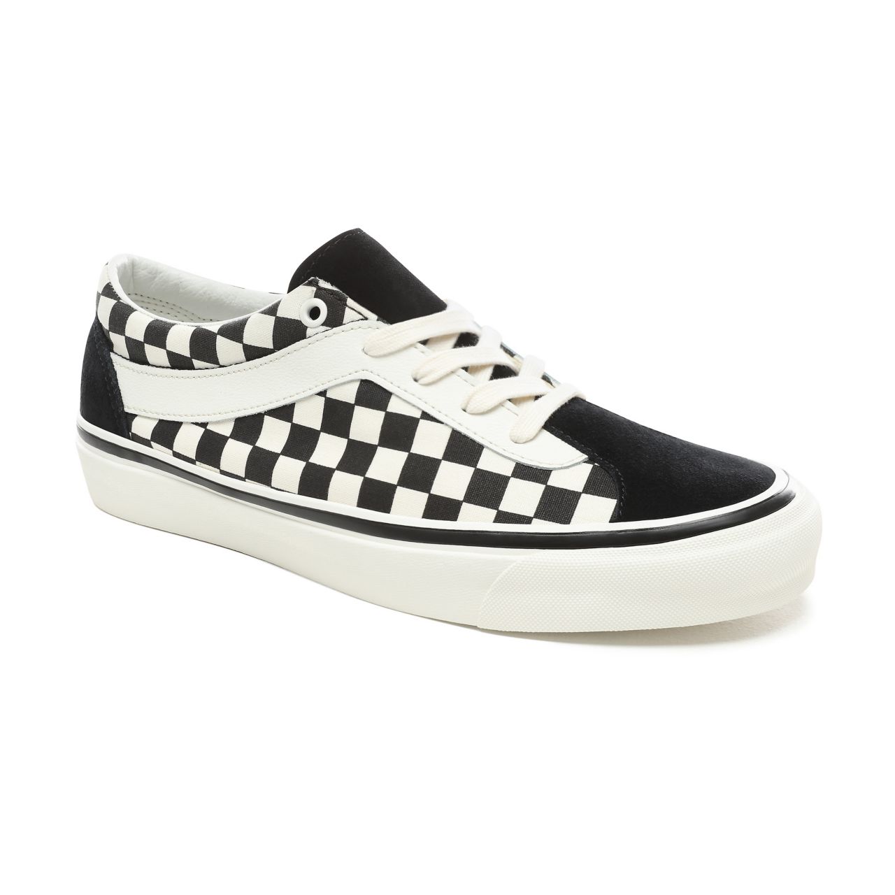 Vans Checkerboard Bold NI Black Classic Mens Womens - (Checkerboard) Black/Marshamllow VN0A3WLPR6R Shoes