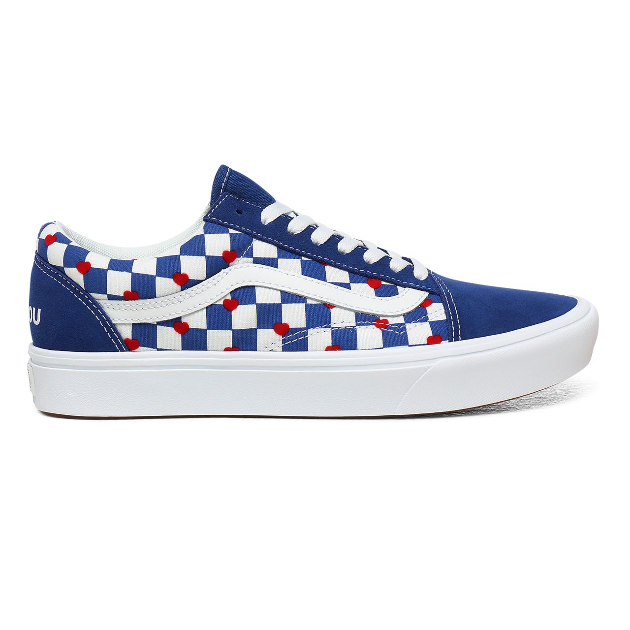 Vans x Autism Awareness ComfyCush Old Skool Blue Classic Mens Womens - (Autism Awareness) Vans Heart/True Blue VN0A3WMAWI4 Shoes