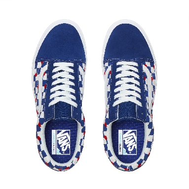 Vans x Autism Awareness ComfyCush Old Skool Blue Classic Mens Womens - (Autism Awareness) Vans Heart/True Blue VN0A3WMAWI4 Shoes