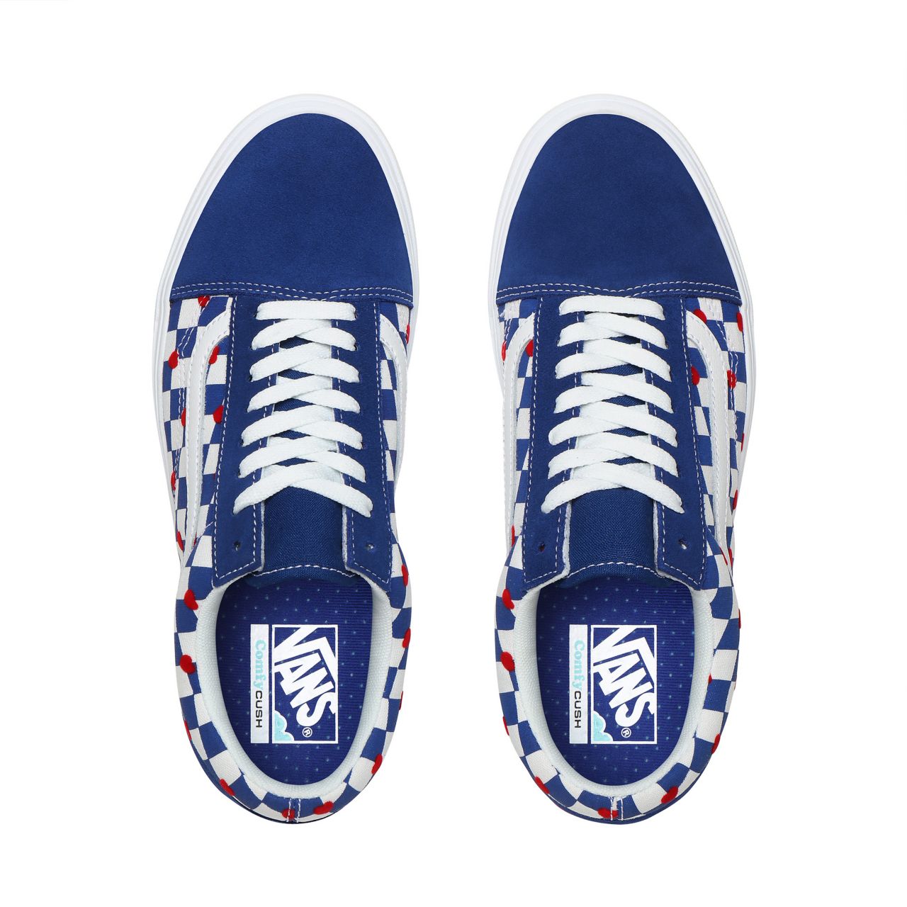 Vans x Autism Awareness ComfyCush Old Skool Blue Classic Mens Womens - (Autism Awareness) Vans Heart/True Blue VN0A3WMAWI4 Shoes