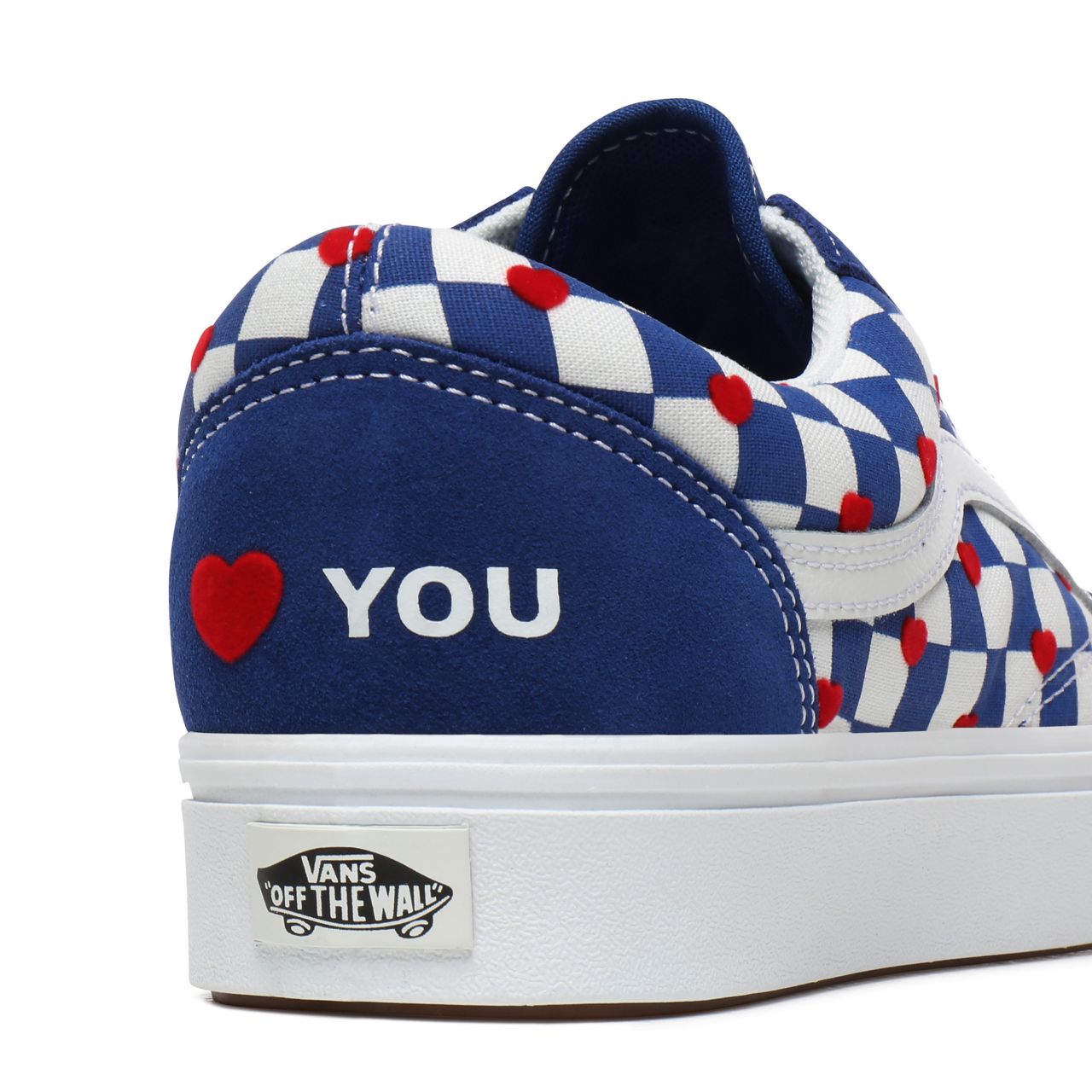 Vans x Autism Awareness ComfyCush Old Skool Blue Classic Mens Womens - (Autism Awareness) Vans Heart/True Blue VN0A3WMAWI4 Shoes