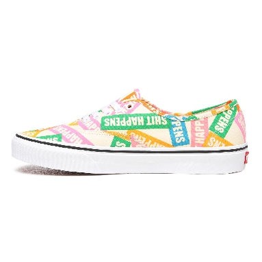 Vans Shit Happens Authentic Multicolour Classic Mens Womens - (Shit Happens) Multi/True White VN0A2Z5IWN9 Shoes