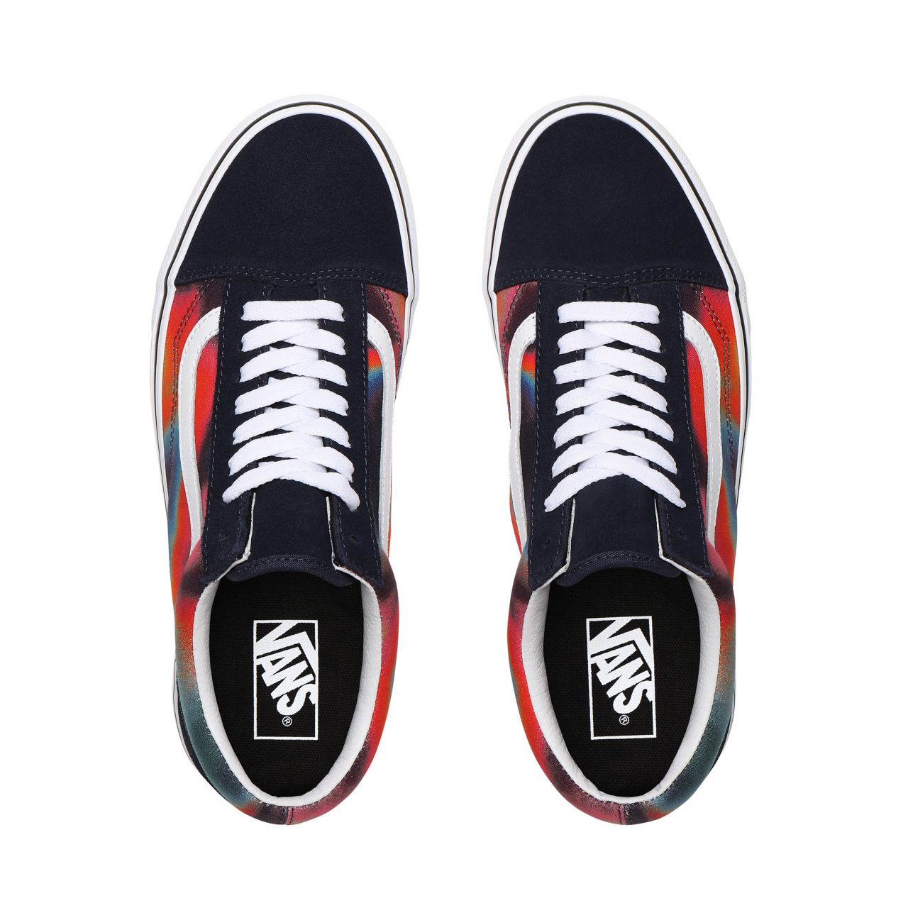 Vans Dark Aura Old Skool Multicolour Classic Mens Womens - (Dark Aura) Multi/True White VN0A4U3BWN0 Shoes