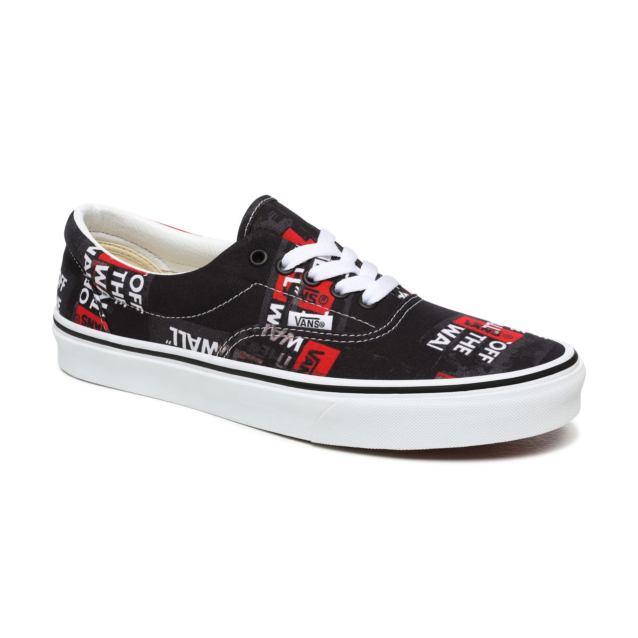 Vans Packing Tape Era Black Classic Mens Womens - (Packing Tape) Black/Red/True White VN0A4U39WZ4 Shoes